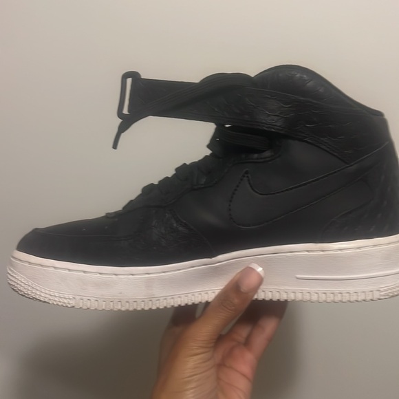 NIKE AIR FORCE 1 MID “BLACK PYTHON” Size 7Y, equivalent to Women’s size 9 - Picture 7 of 8